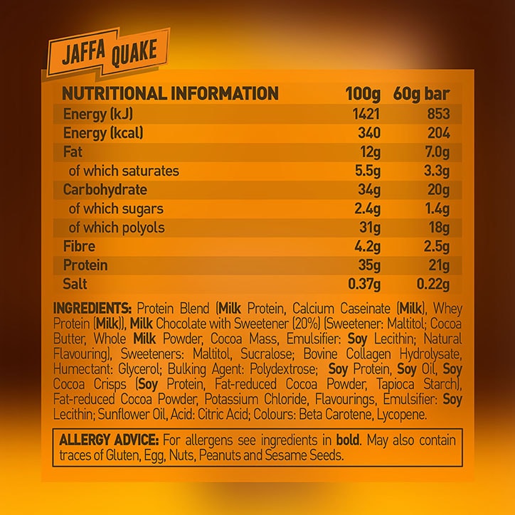 Grenade Jaffa Quake Protein Bar 60g